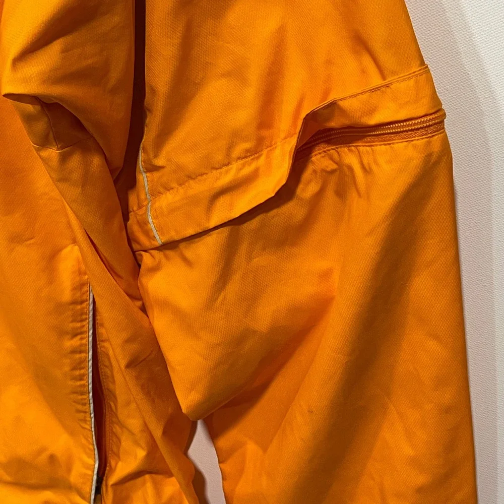 Nike Golf Men's Orange Lightweight Zip‎ Up Jacket Convertible Sleeves Size 2XL